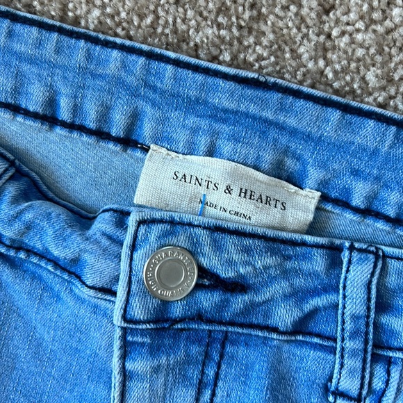 Saints and hearts bell bottom jeans - Picture 3 of 3